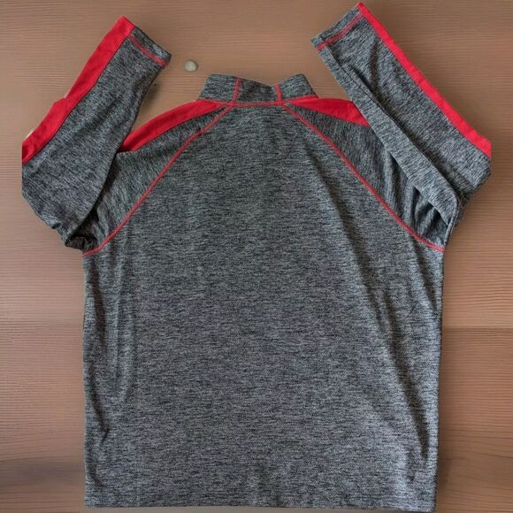 Atlanta United FC MLS Gray & Red 1/4 Zip  Pullover Men's Size XXL Shirt 2XL - Picture 4 of 7